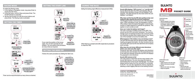 Suunto M-9 User manual