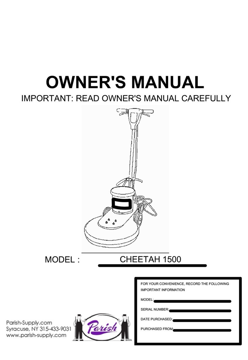 Parish CHEETAH 1500 User manual