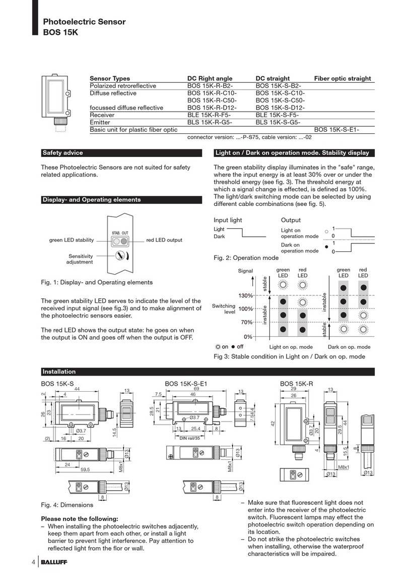 Balluff BOS 15K instruction manual