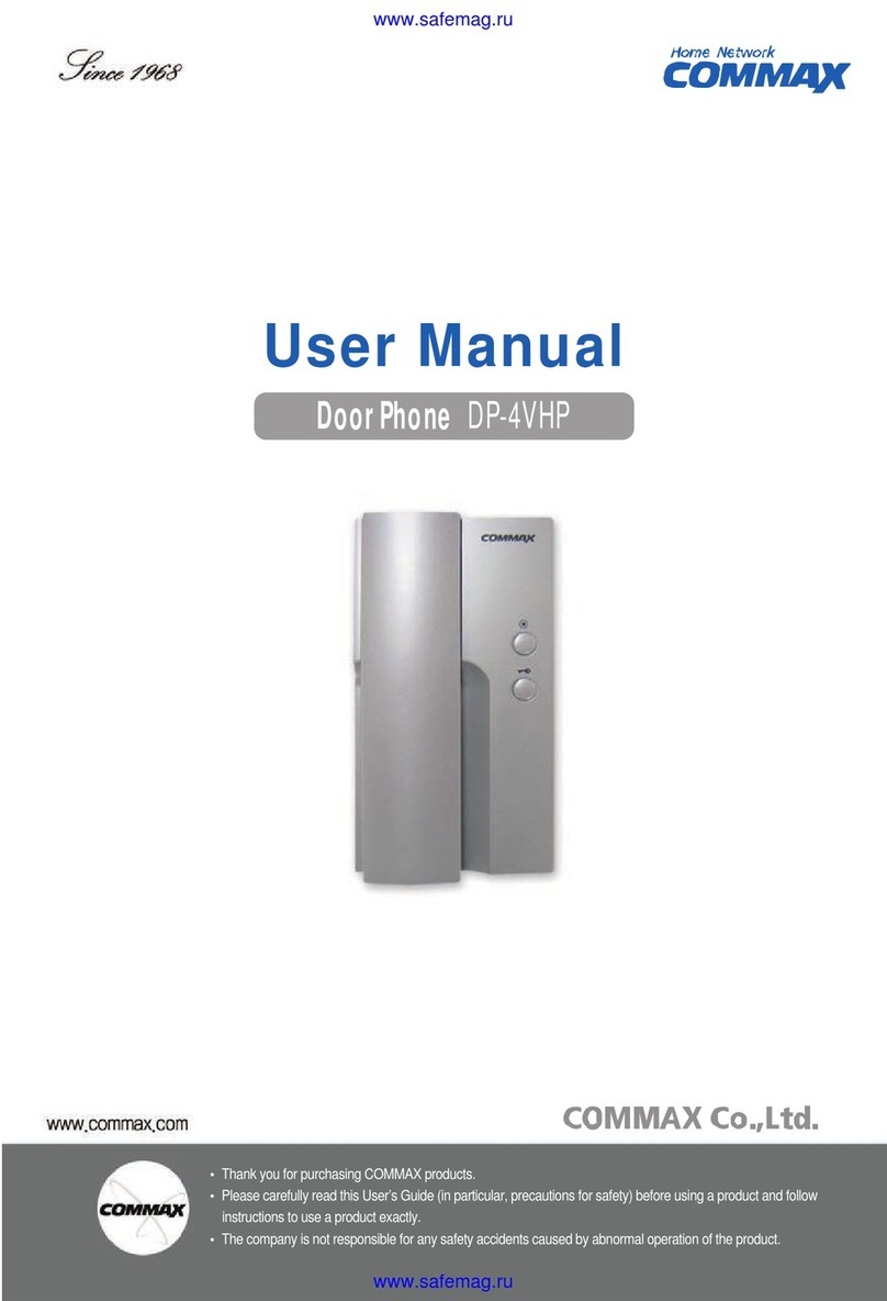 Commax DP-4VHP user manual