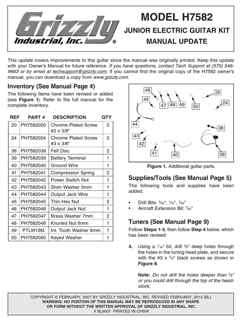 Grizzly H7582 Technical manual