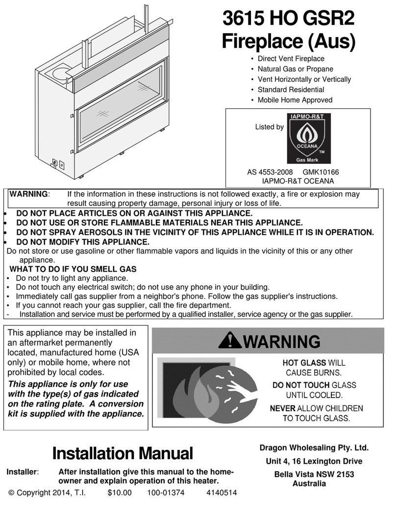 Dragon Wholesaling 3615 HO GSR2 installation manual Dragon Wholesaling 3615 HO GSR2 installation manual