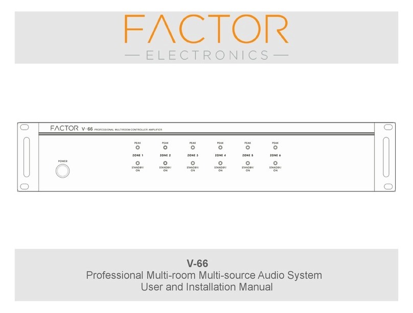 Factor Electronics V-66 User and installation manual