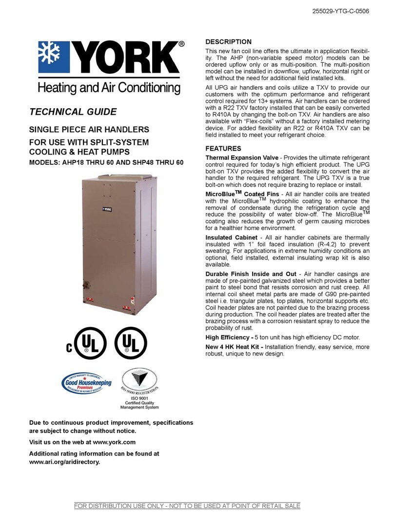 York AHP18 THRU 60 Quick start guide