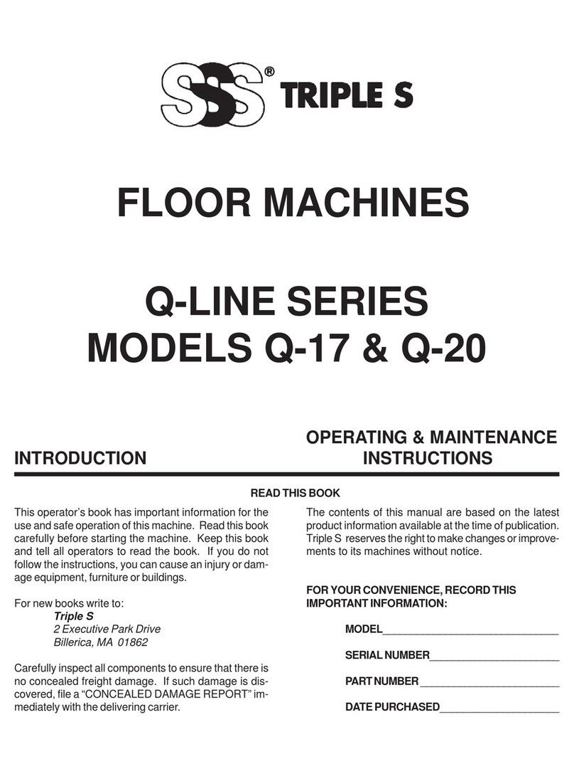 Triple S Q-17 Installation and operation manual