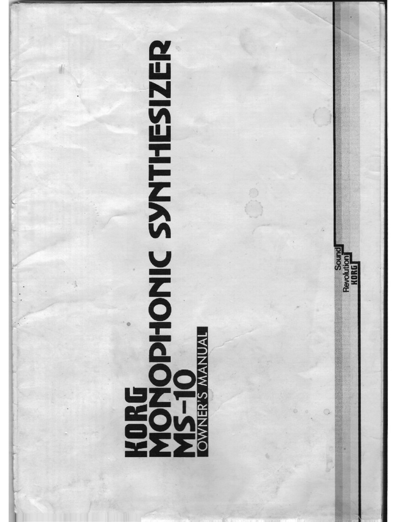 Korg MS-10 User manual