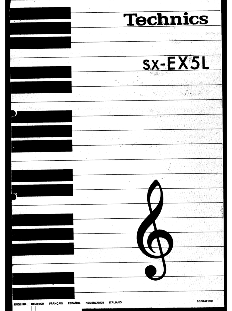 Technics SX-EX5L User manual Technics SX-EX5L User manual