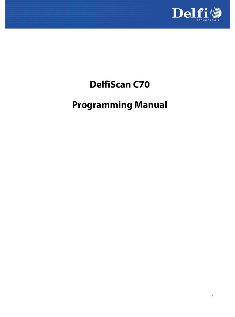 Delfi DelfiScan C70 Programming manual