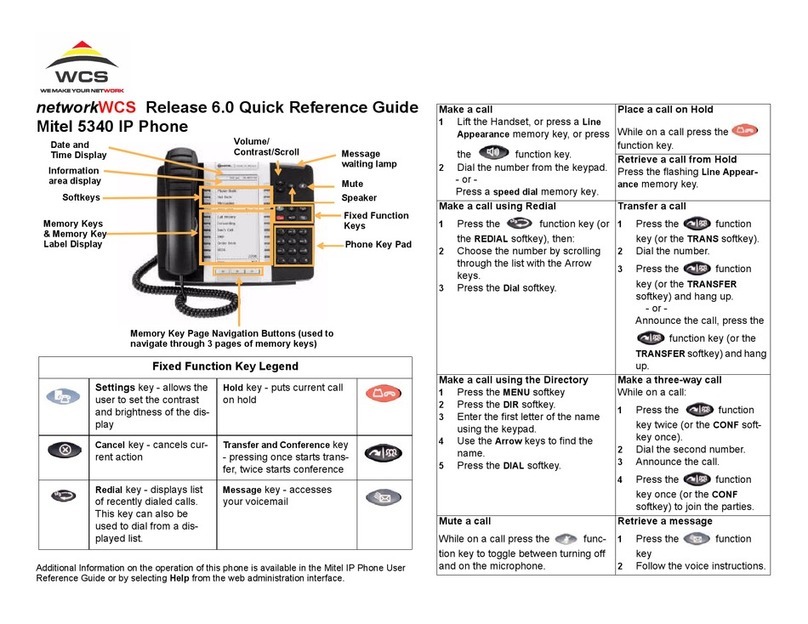 Mitel OfficeConnect 5340 User manual