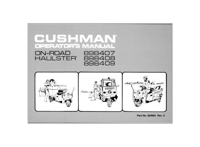 Cushman On-Road Haulster 898407 Operator's manual