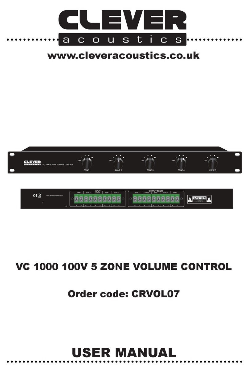 Clever Acoustics VC 1000 user manual