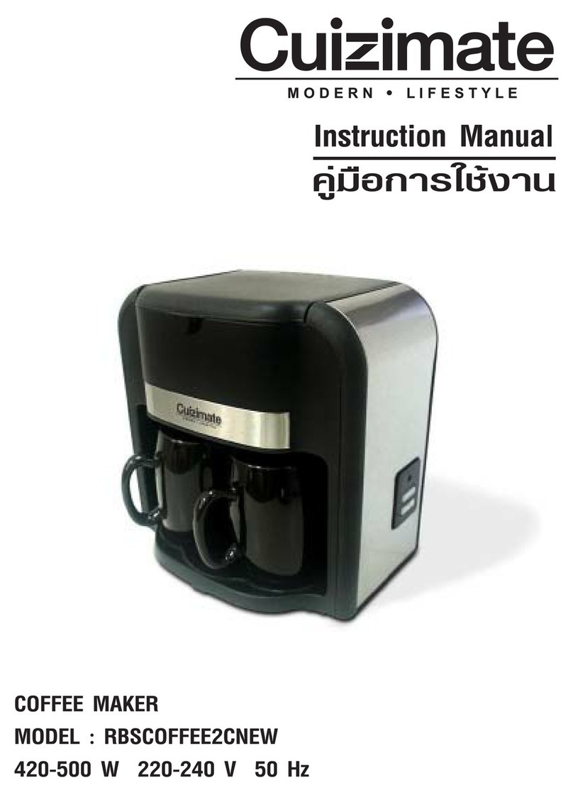 Cuizimate RBSCOFFEE2CNEW instruction manual