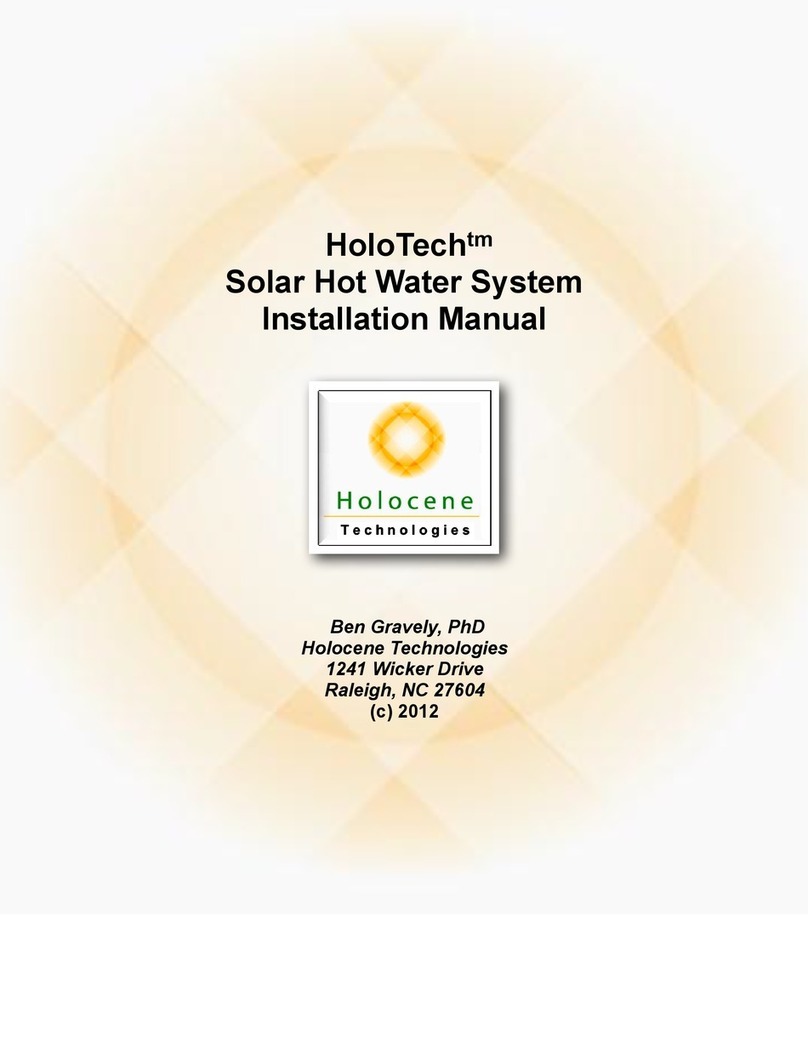 Holocene Technologies HotoTech installation manual Holocene Technologies HotoTech installation manual