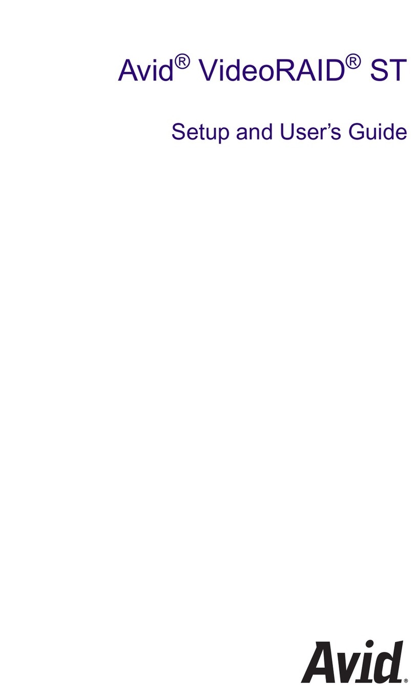 Avid Technology VideoRAID ST Setup and user guide Avid Technology VideoRAID ST Setup and user guide