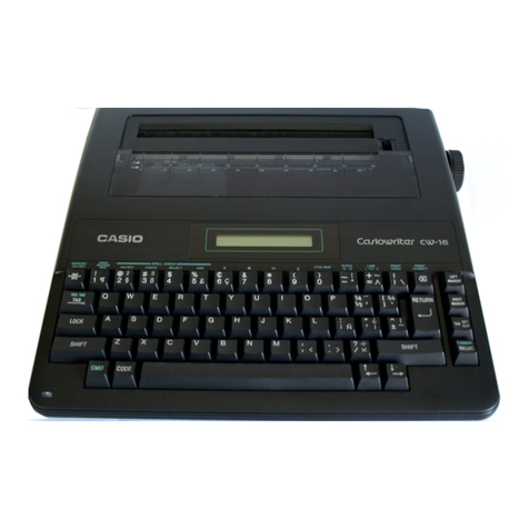 Casio CW-16 instruction manual