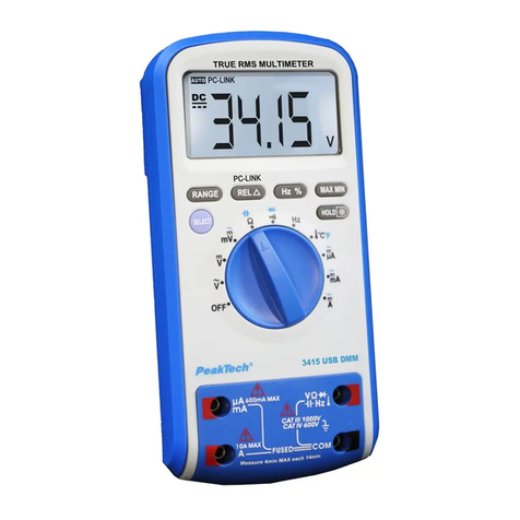 PeakTech 3415 USB DMM User manual PeakTech 3415 USB DMM User manual