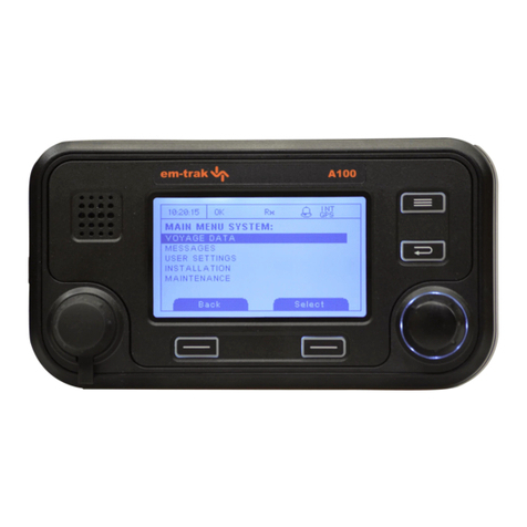 Em-Trak A100 User manual