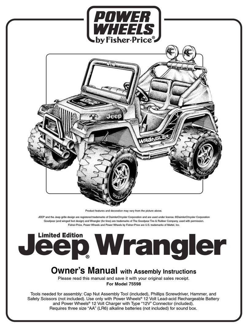 Power Wheels Jeep Wrangler owner's manual