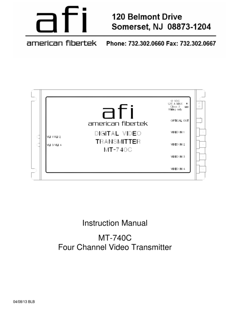 AFi MT-740C instruction manual