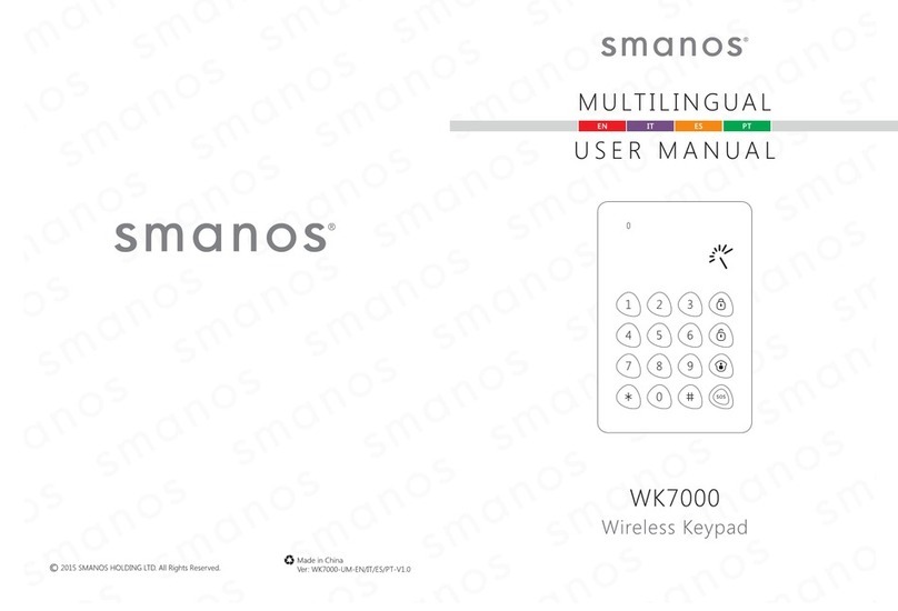 Smanos WK7000 User manual