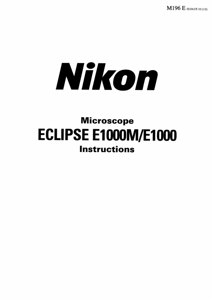 Nikon Eclipse E1000M User manual