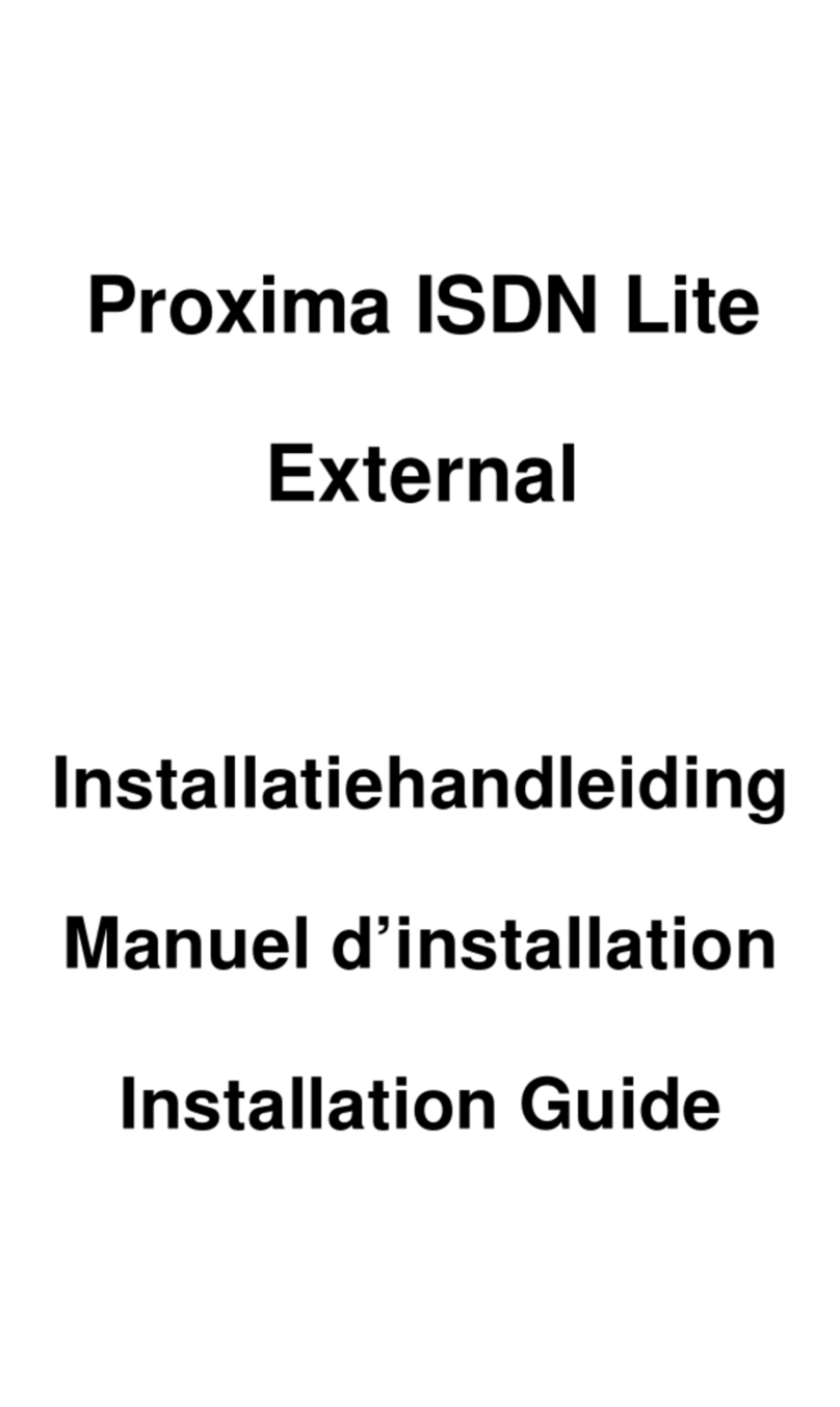 Bausch Datacom Proxima ISDN Lite installation guide