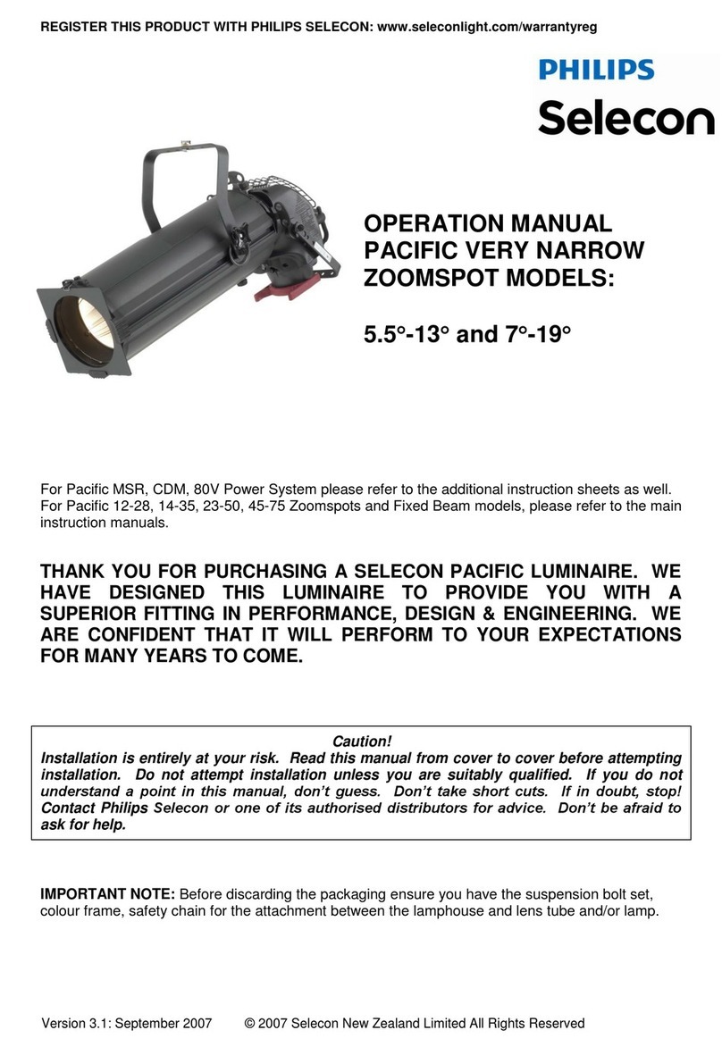 Selecon 5.5-13 Operation manual Selecon 5.5-13 Operation manual