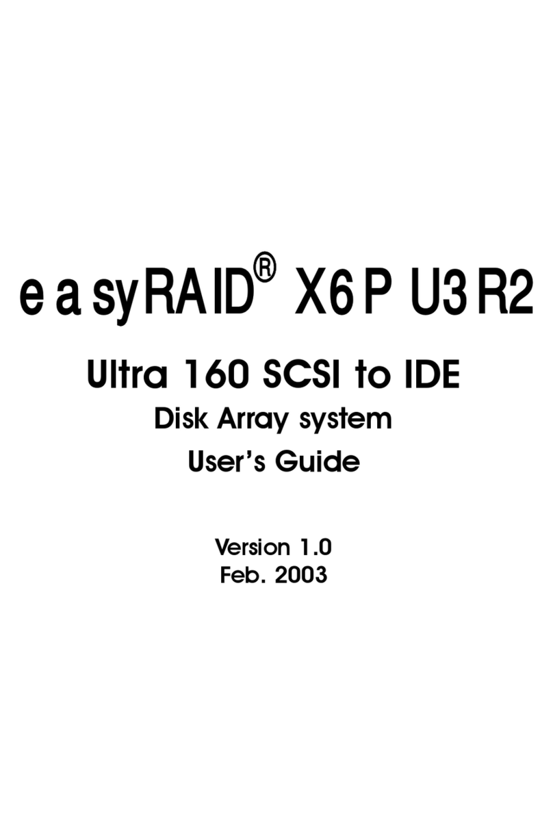 easyRAID X6P U3R2 User manual easyRAID X6P U3R2 User manual