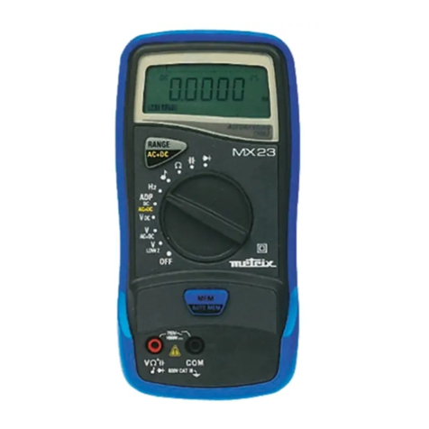 Metrix MX 23 user manual