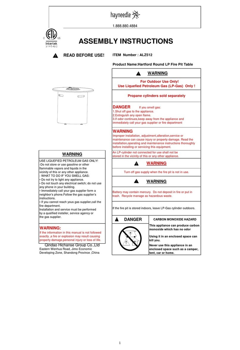HARTFORD ALZ512 Assembly instructions