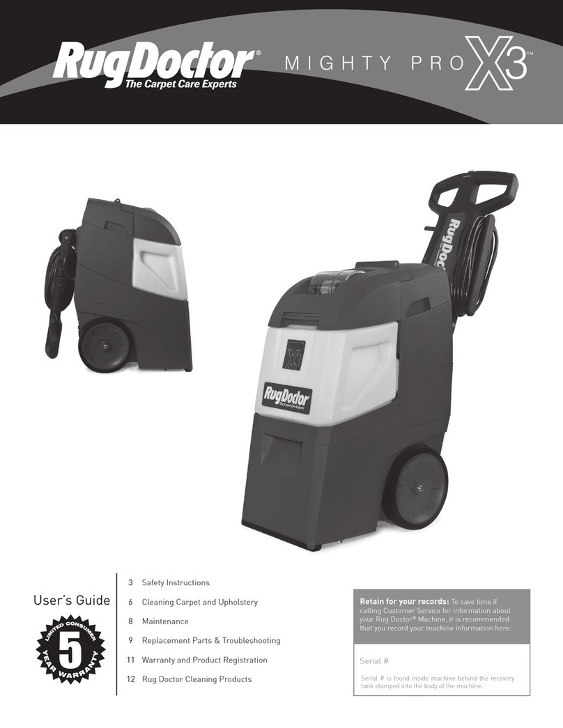 RugDoctor Might PRO X3 user guide