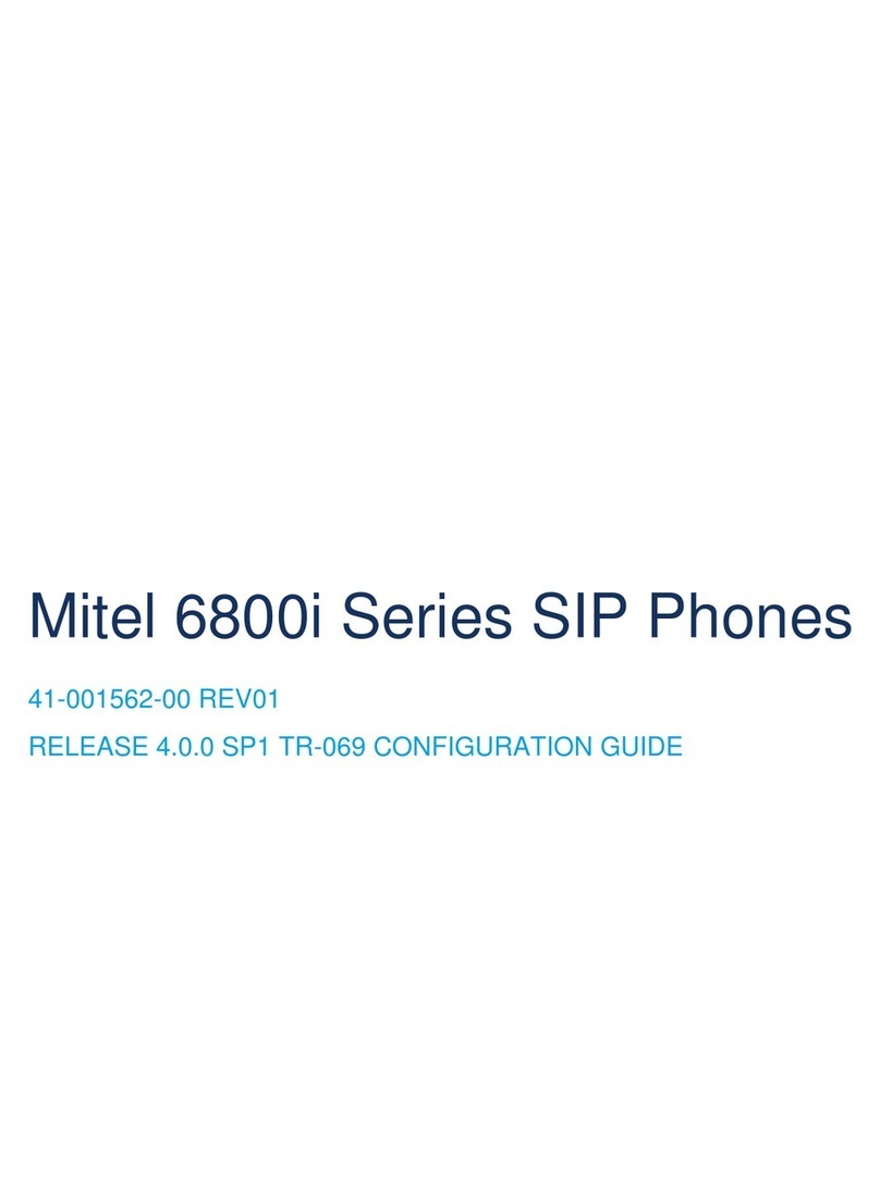 Mitel 6863i User manual