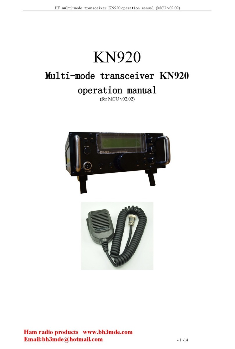 Ham radio KN920 Operation manual