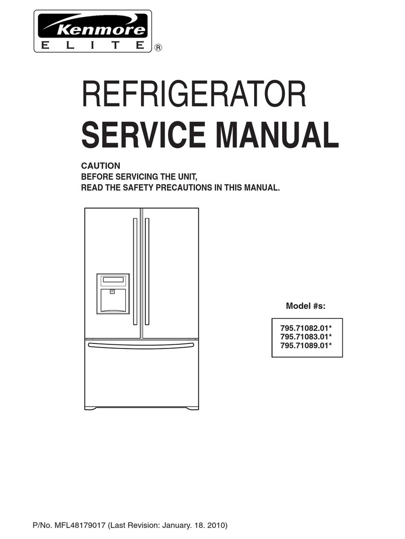 Kenmore Elite 795.71082.01 series Service manual