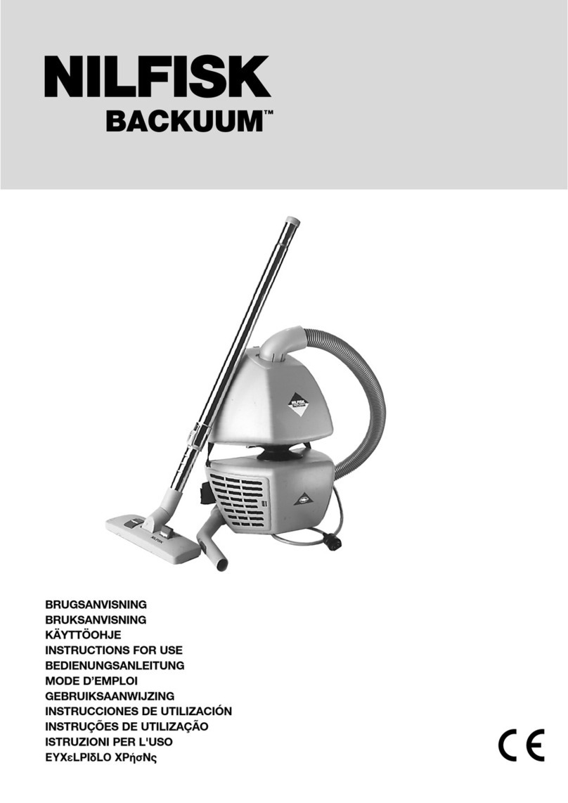 Nilfisk-Advance BACKUUM User manual