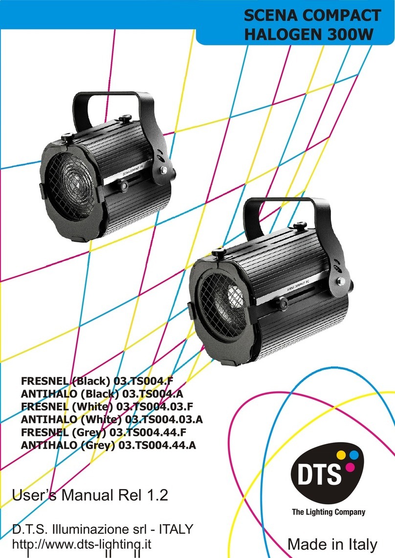 DTS SCENA COMPACT HALOGEN 300W User manual