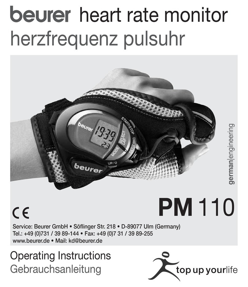 Beurer PM 110 operating instructions