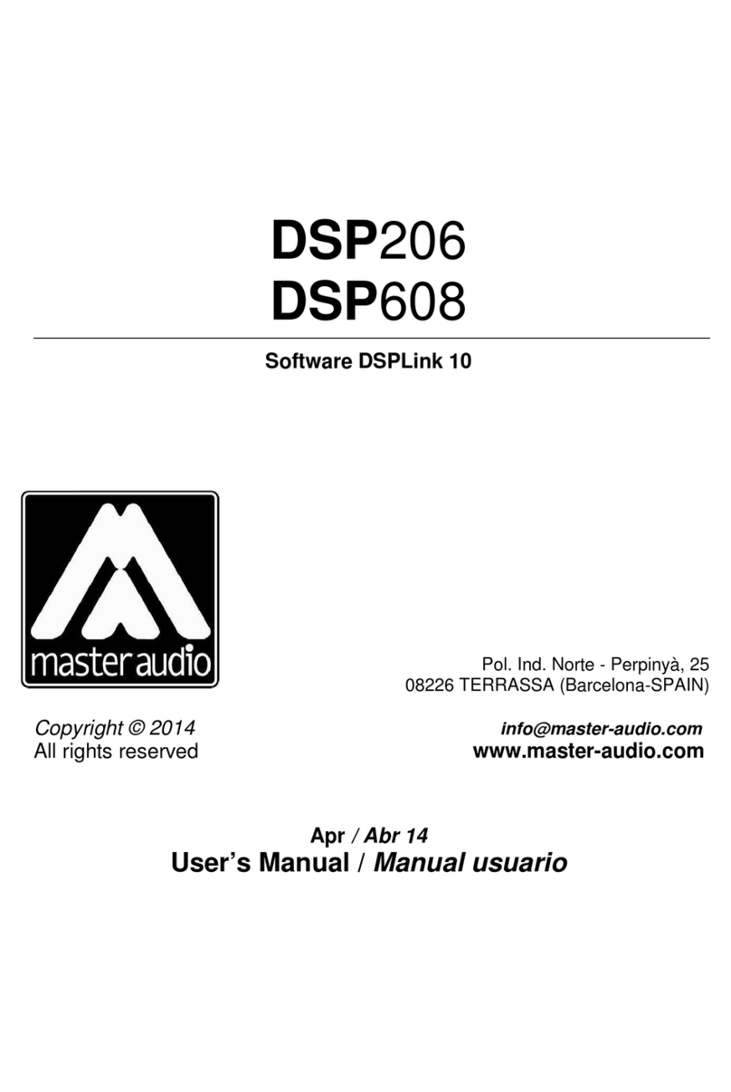 Master audio DSP206 user manual