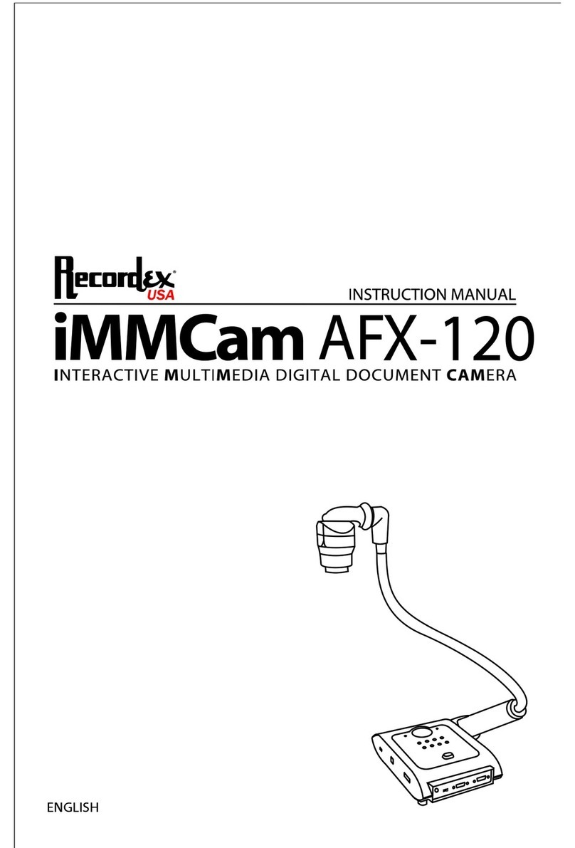 Recordex iMMCam AFX-120 instruction manual