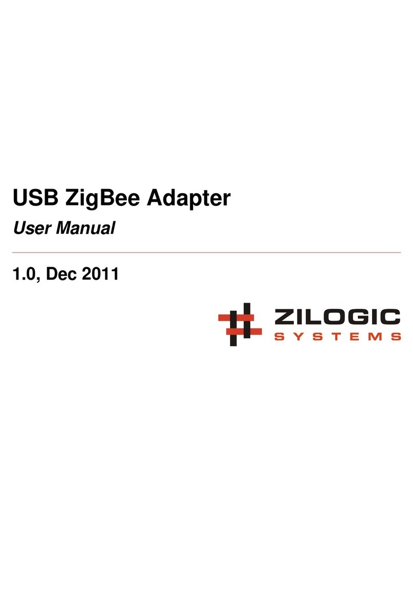 ZILOGIG SYSTEMS ZigBee user manual