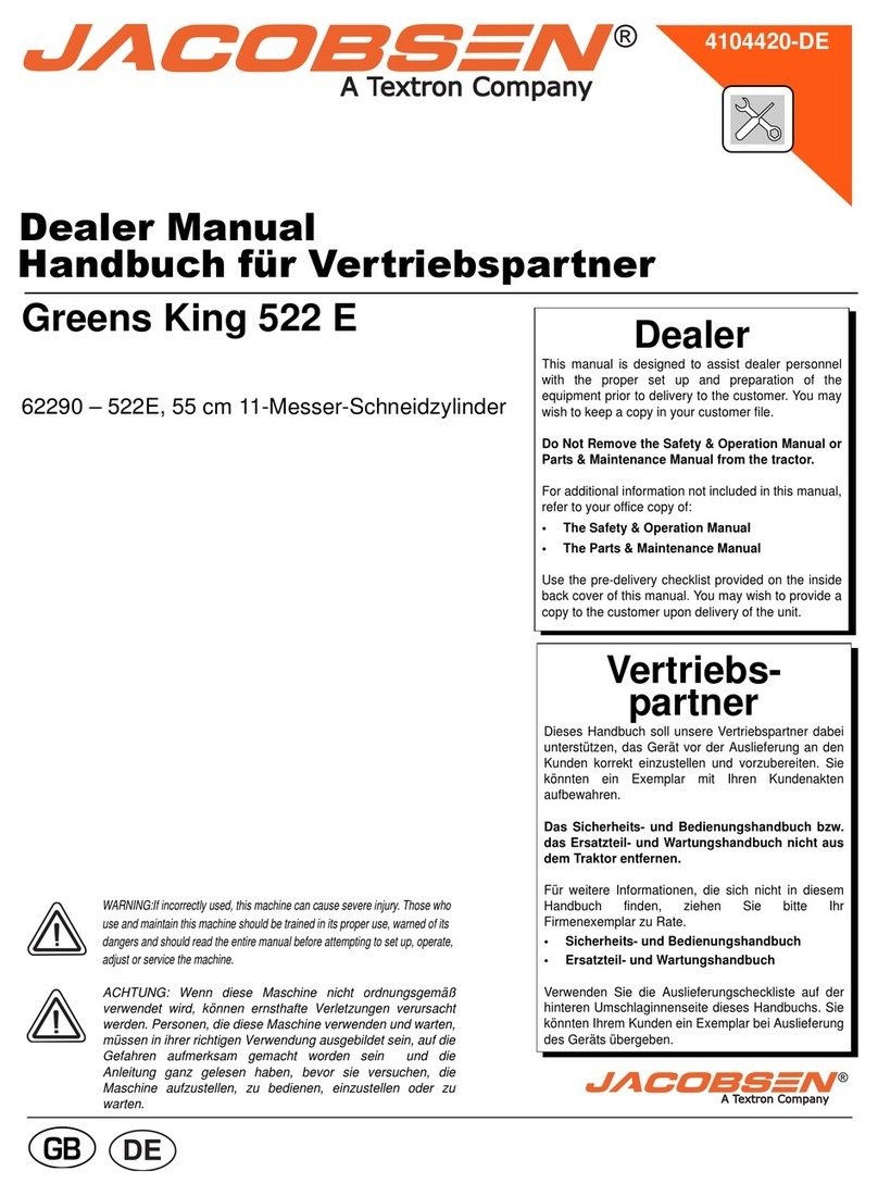 Jacobsen Greens King 522 E User manual