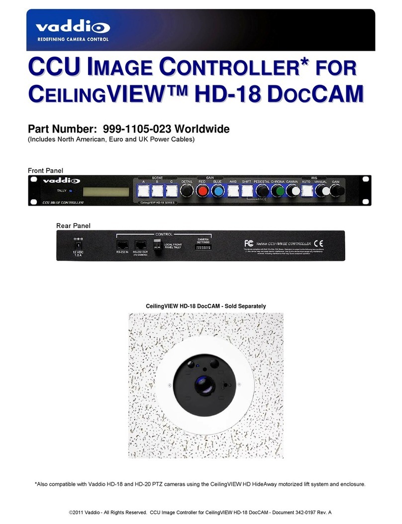 VADDIO CCU Image Controller manual