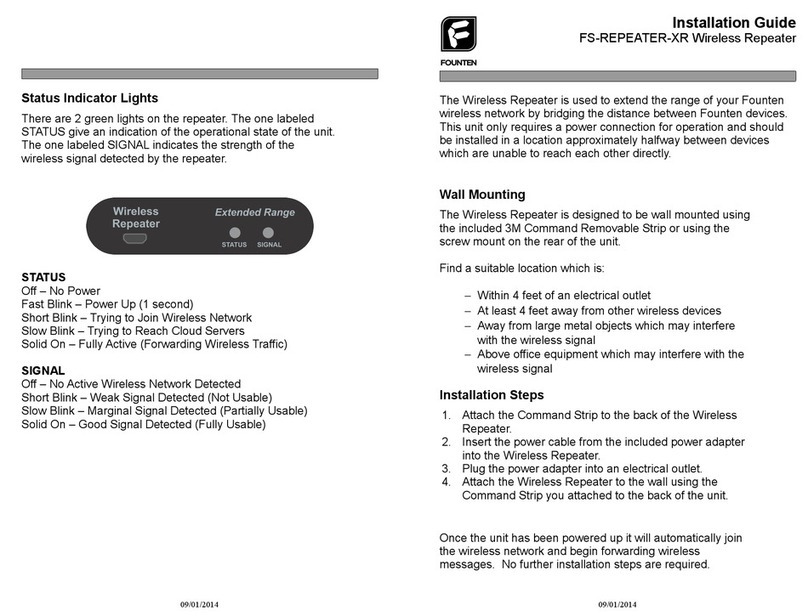 Founten FS-REPEATER-XR installation guide