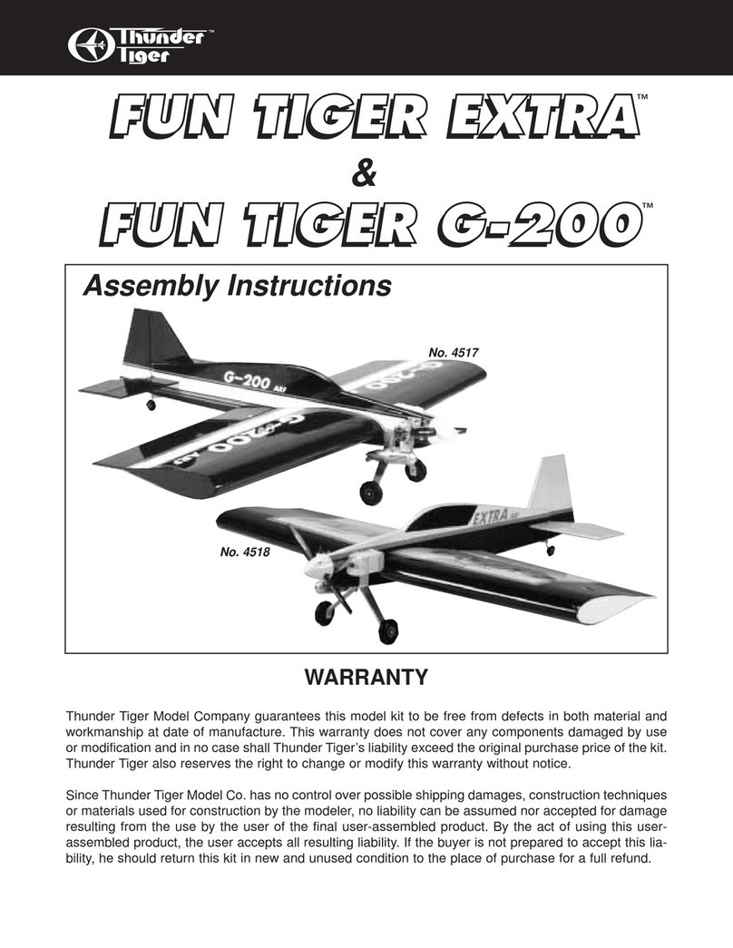 THUNDER TIGER Fun Tiger Extra Assembly instructions THUNDER TIGER Fun Tiger Extra Assembly instructions