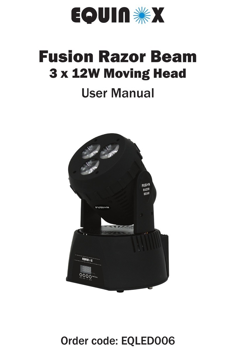 Equinox Systems Fusion Razor Beam EQLED006 user manual