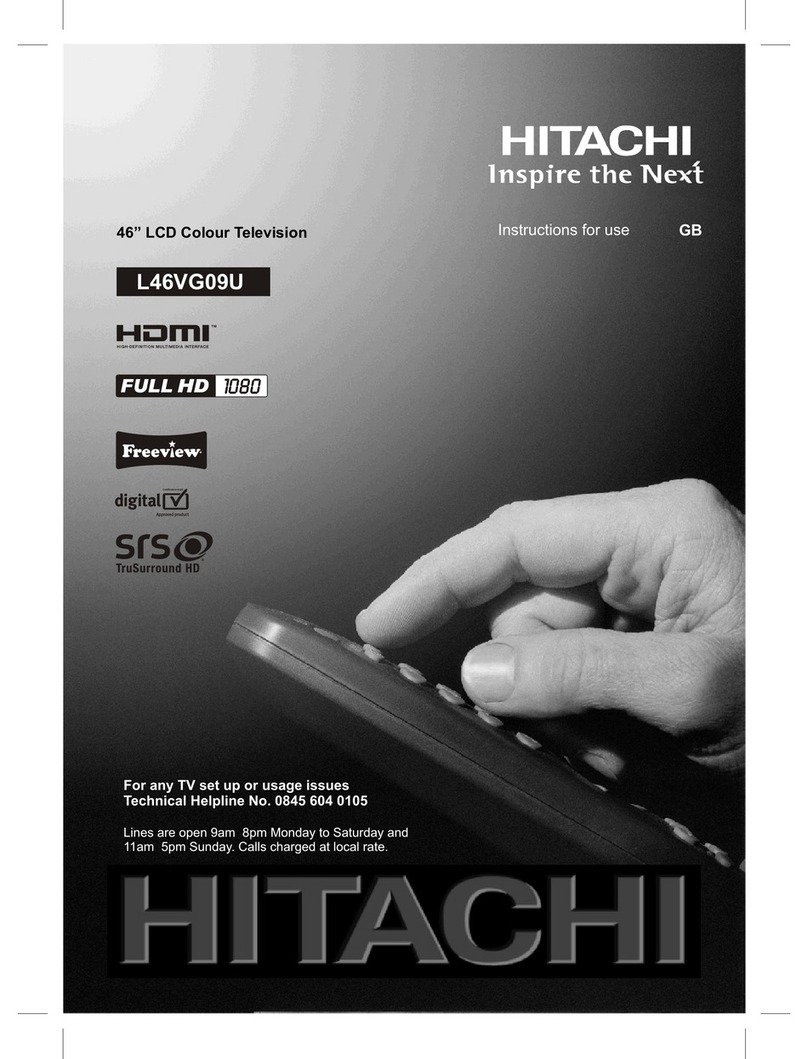 Hitachi L46VG09U User manual