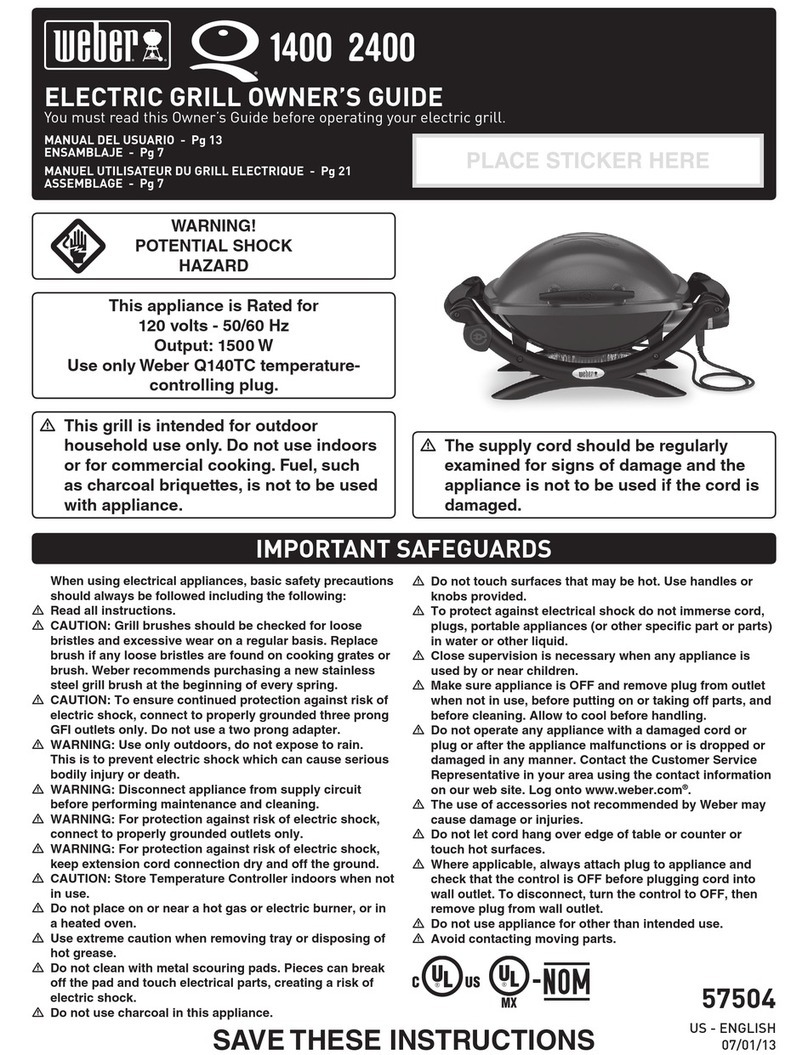 Weber 1400 User manual