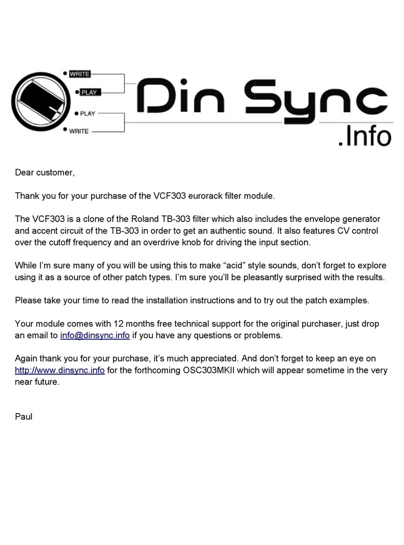 Din Sync VCF303 user guide