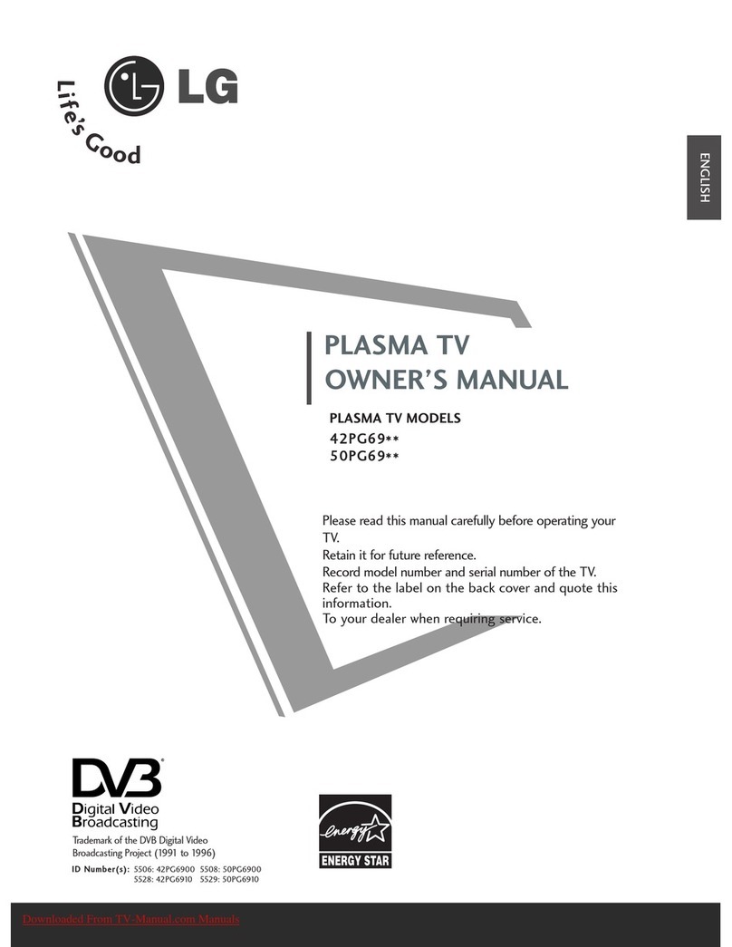 LG 42PG69 Series User manual