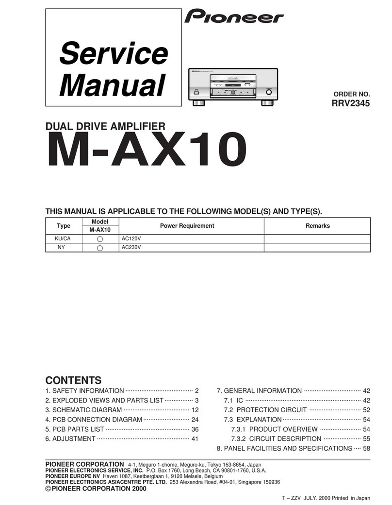 Pioneer M-AX10 User manual